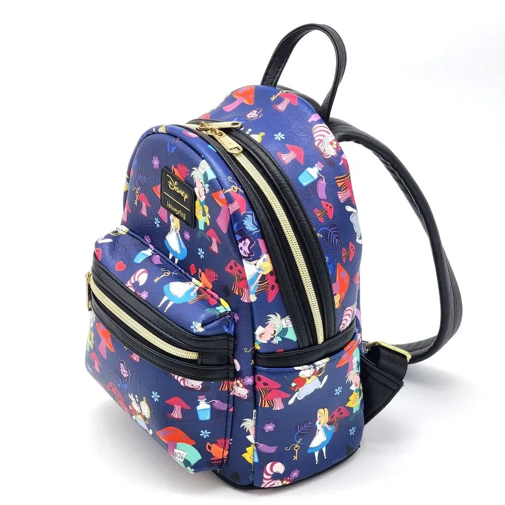 Loungefly Alice in Wonderland All Over Print Mini Backpack FYE Exclusive RARE